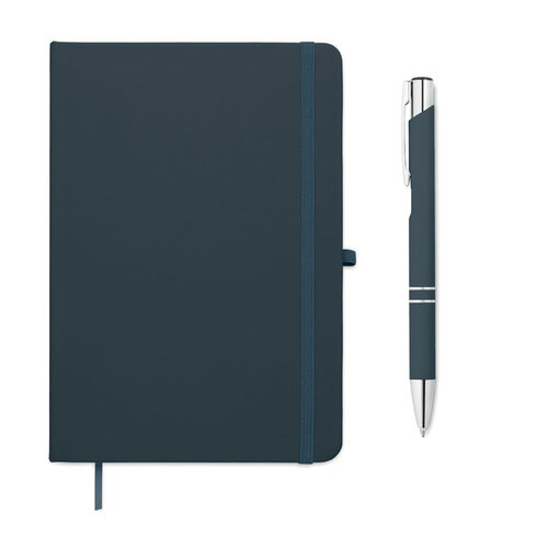 ARCOPEN A5 notitieboek set MO3199 met gerecyclede aluminium balpen en logo