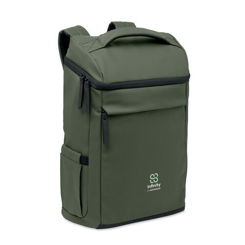 BOULDER 15 inch laptoprugzak MO3122 van PU bedrukt met logo