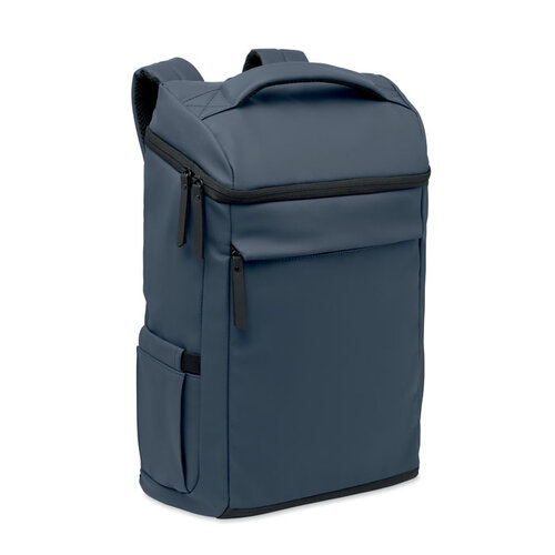 BOULDER 15 inch laptoprugzak MO3122 van PU bedrukt met logo