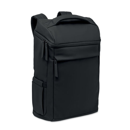 BOULDER 15 inch laptoprugzak MO3122 van PU bedrukt met logo