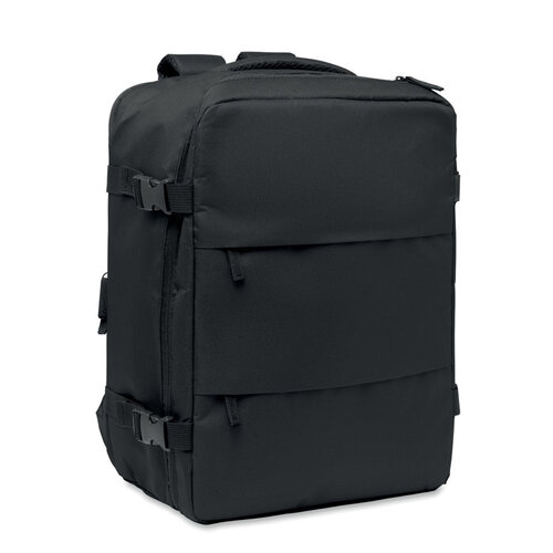 ASPEN uitschuifbare handbagage rugzak 20L MO3195 van RPET met logo