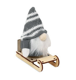 FROSTY SLEIGH kerstkabouter op houten slee CX1588