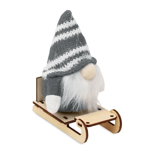 FROSTY SLEIGH kerstkabouter op houten slee CX1588