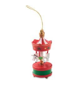 Kerstgeschenken 2026 EOY WHIRL houten carrousel ornament CX1604