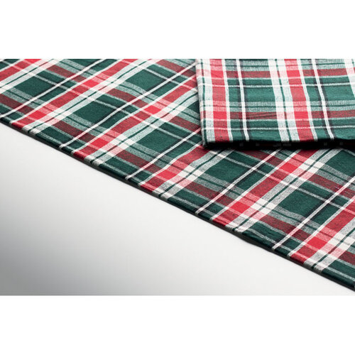 SANTABLE geruit kerst tafelkleed CX1599 met 4 katoenen servetten