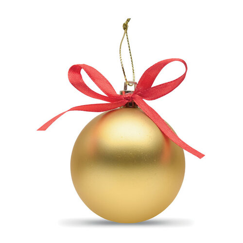 BELLES rode kerstbal CX1603 met lint geschenkdoos en logo