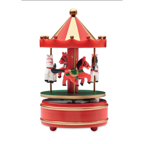 Kerstgeschenken 2026 EOY WHIRLY kerst carrousel muziekdoos CX1583 bedrukken