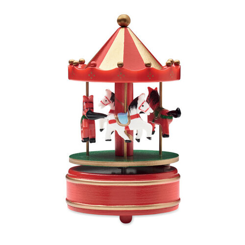 Kerstgeschenken 2026 EOY WHIRLY kerst carrousel muziekdoos CX1583 bedrukken