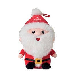 GLEEFUL zachte kerstman knuffel CX1592 met ophanglus