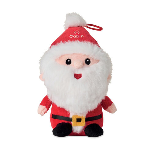 GLEEFUL zachte kerstman knuffel CX1592 met ophanglus