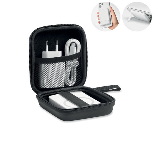 ATLAS powerbank reisset 5000mAh MO3177 met 20W adapter en USB-C kabel