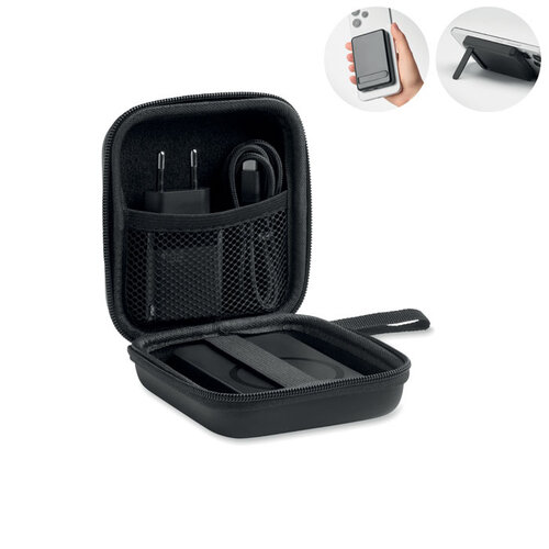 ATLAS powerbank reisset 5000mAh MO3177 met 20W adapter en USB-C kabel