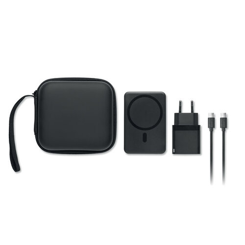 ATLAS powerbank reisset 5000mAh MO3177 met 20W adapter en USB-C kabel