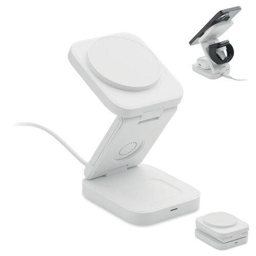 SATELIT 3-in-1 opvouwbaar oplaadstation MO3117 voor smartphone smartwatch en TWS