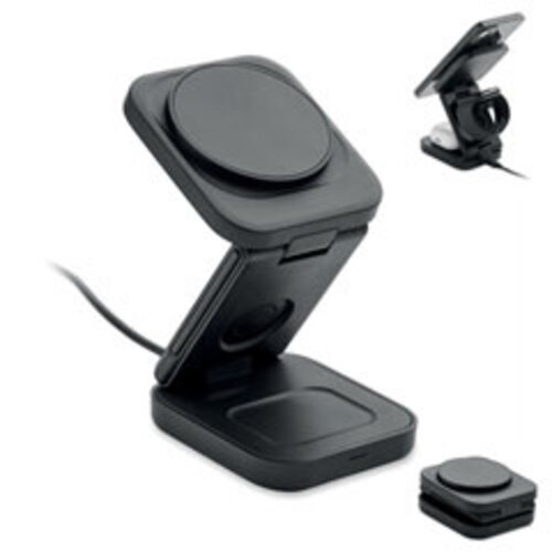 SATELIT 3-in-1 opvouwbaar oplaadstation MO3117 voor smartphone smartwatch en TWS