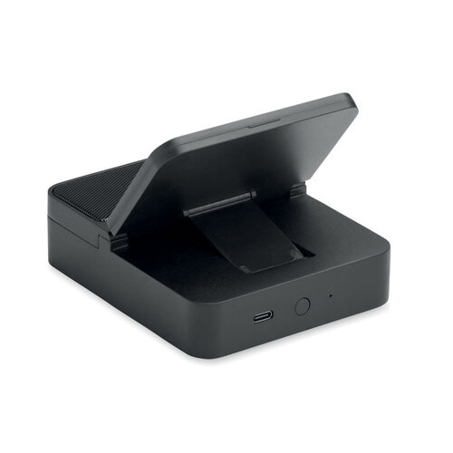 CHARGEBEAT draadloze speaker met 15W oplader en telefoonhouder MO3189