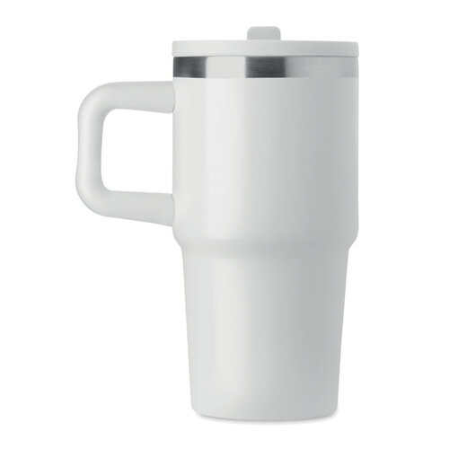 ALAND vacuüm geïsoleerde beker 500 ml MO3170 met rietje van gerecycled RVS