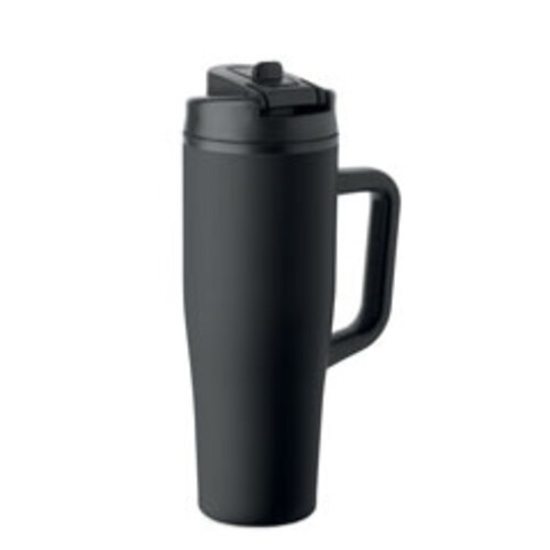 ATLANTA lekvrije thermosbeker 900 ml MO3213 met tweewegs rietjesdeksel
