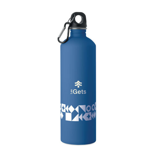 REBIG MOSS SOFT gerecyclede RVS drinkfles 750 ml MO3169 met karabijnhaak
