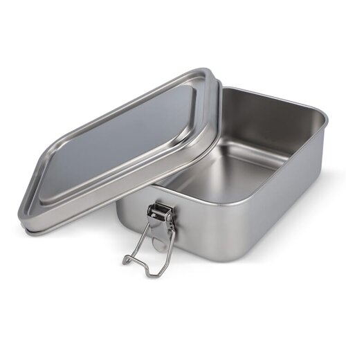 RVS lunchbox met afsluitbaar deksel LT90424 bedrukt met logo