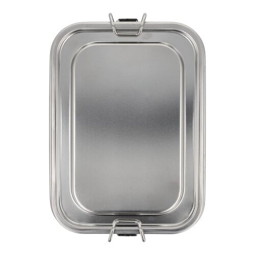 RVS lunchbox met afsluitbaar deksel LT90424 bedrukt met logo