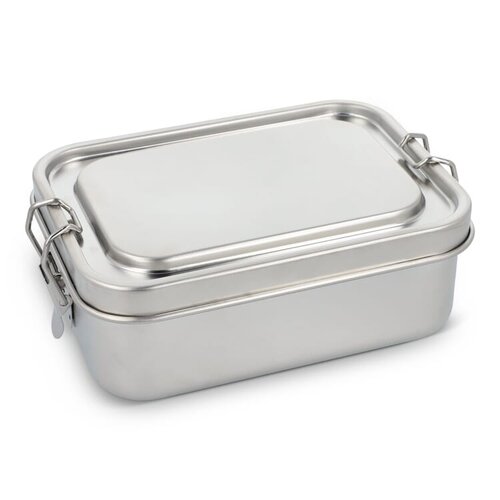RVS lunchbox met afsluitbaar deksel LT90424 bedrukt met logo