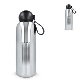 Sagaform Tekla LT52133 chromen vacuümfles 500 ml van gerecycled RVS met rietje