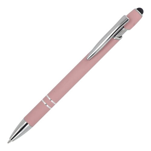 Paris Metaal Soft Touch LT87782 aluminium balpen met stylus en metalen clip