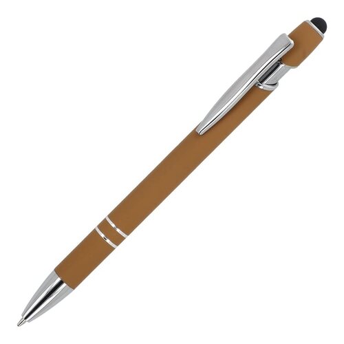 Paris Metaal Soft Touch LT87782 aluminium balpen met stylus en metalen clip