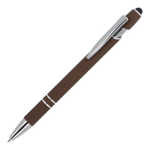 Paris Metaal Soft Touch LT87782 aluminium balpen met stylus en metalen clip