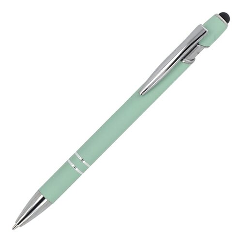 Paris Metaal Soft Touch LT87782 aluminium balpen met stylus en metalen clip