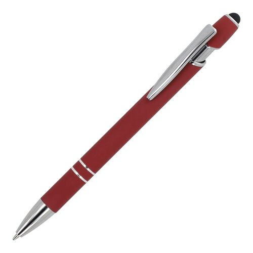Paris Metaal Soft Touch LT87782 aluminium balpen met stylus en metalen clip