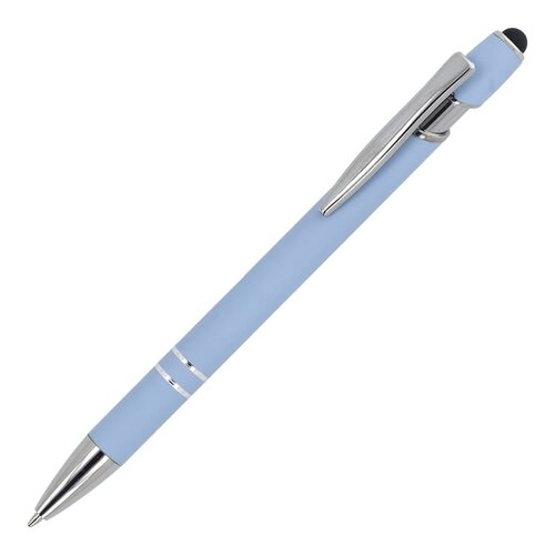 Paris Metaal Soft Touch LT87782 aluminium balpen met stylus en metalen clip