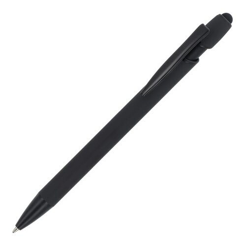 Paris Softtouch Matt R-AL LT87888 gerecyclede aluminium balpen met stylus en zwarte accenten