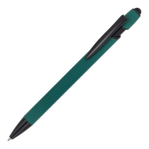 Paris Softtouch Matt R-AL LT87888 gerecyclede aluminium balpen met stylus en zwarte accenten
