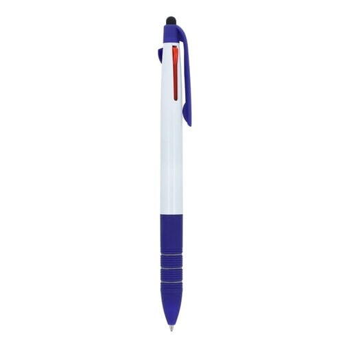 Berlijn 3-kleuren balpen met stylus bedrukt – LT87852
