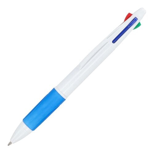 4-kleuren balpen LT87854 met grip en blauwe zwarte rode en groene schrijfinkt