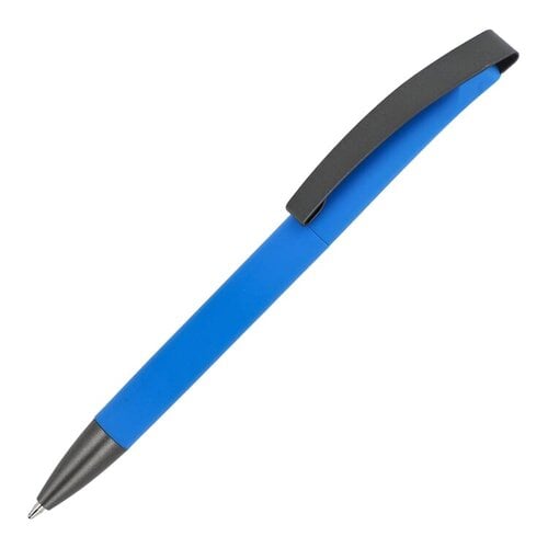 Vegas Softtouch balpen LT87893 met metalen clip en blauwe jumbo-vulling