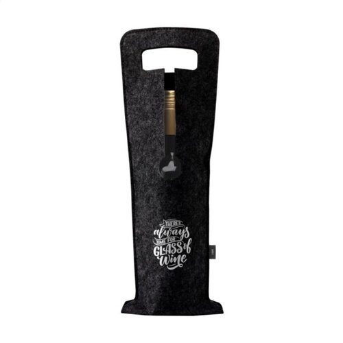 Wine Bag-to-Give GRS RPET wijntas 261354 bedrukt met logo