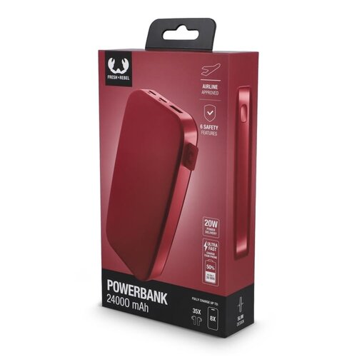 Fresh ’n Rebel 24000 mAh powerbank LT49404 full colour bedrukt met logo