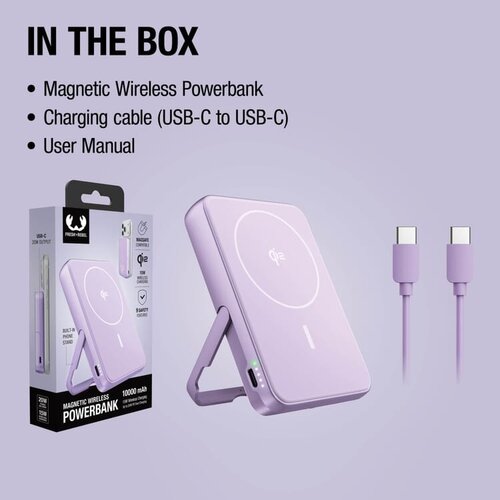 Fresh ’n Rebel Qi2 magnetische powerbank 10000 mAh LT49745 met logo