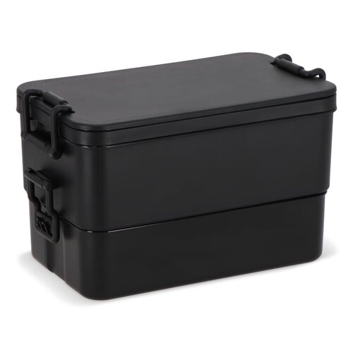 Dubbellaagse lunchbox met bestek LT90426 full colour bedrukt met logo