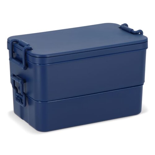Dubbellaagse lunchbox met bestek LT90426 full colour bedrukt met logo