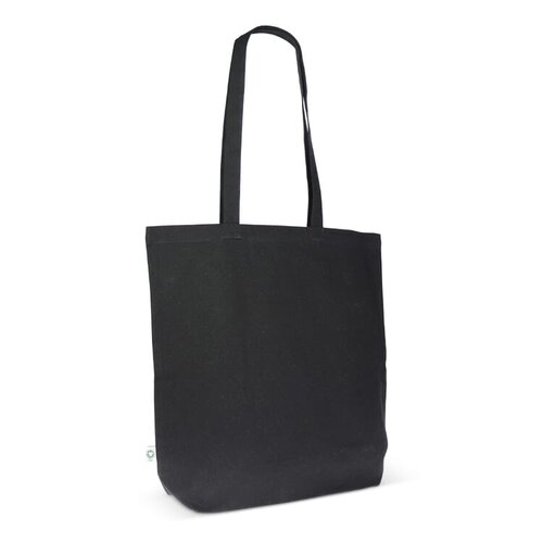 Biologisch katoenen shopper LT95379 van 270 g/m² bedrukt met logo