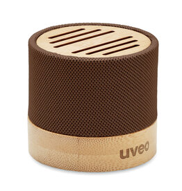 Bool Bamboe RPET luidspreker MO6847 met logo bedrukken DeBle