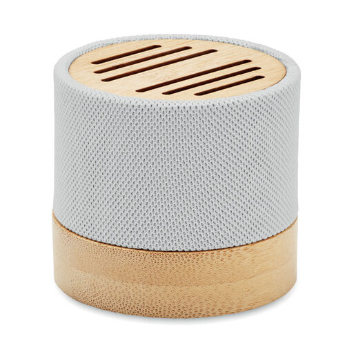 Bool Bamboe RPET luidspreker MO6847 met logo bedrukken DeBle