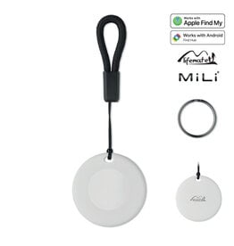 MILI LIFEMATE MO3107 slimme Find My locator sleutelhanger bedrukt met logo