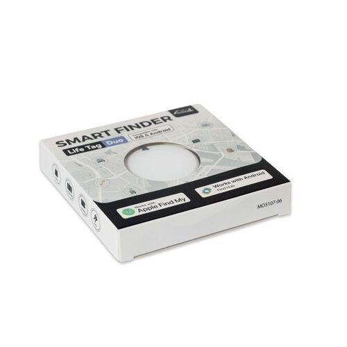 MILI LIFEMATE MO3107 slimme Find My locator sleutelhanger bedrukt met logo