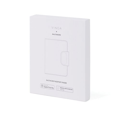 VINGA Baltimore V30100 RCS paspoorthouder met Apple Find My en Android Find Hub bedrukt met met logo
