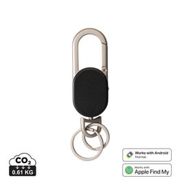 Keyfinder Dual P301.1601 sleutelhanger met Apple Find My en Android Find Hub bedrukt met logo
